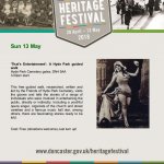 Heritage Festival: That’s Entertainment - Hyde Park guided walk
