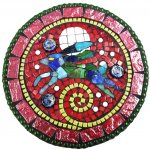 Christmas Mosaic Wreaths, Mirrors & Table Centrepiece Plates