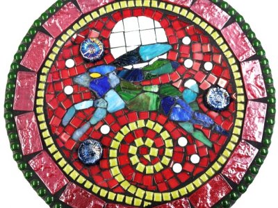 Christmas Mosaic Wreaths, Mirrors & Table Centrepiece Plates