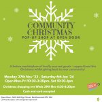 Community Christmas pop up shop - #supportlocal