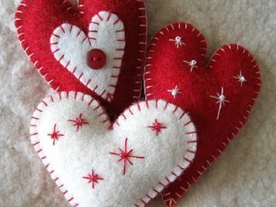 Hand Stitched Felt Christmas Decorations