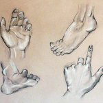 Hands and Feet Art Project by artist & lecturer Julie Arnall -