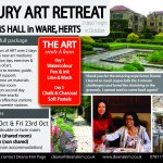 LUXURY ART RETREAT at Fanhams Hall Hotel in Ware, Herts.