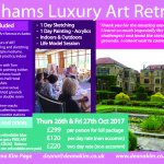 LUXURY ART RETREAT - FANHAMS HALL HOTEL, WARE in Herfordshire.