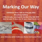 'Marking Our Way' exhibition - Meet the artists events