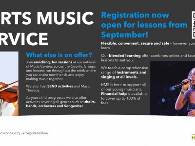 Register for music lessons
