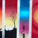 Silhouette Acrylic Painting Class with Deana Kim Page