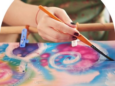 Silk Painting - at Artistsmeet