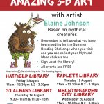 Summer Reading Challenge art workshops with Elaine Johnson