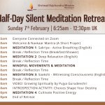Virtual Half-Day Silent Meditation Retreat | Sunday 7th February