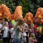 GSTARS Carnival Dragon at Royston Arts Festival 2016