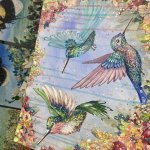 Hummingbird and Flowers