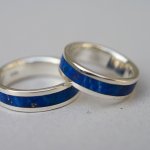 Lapis wedding rings