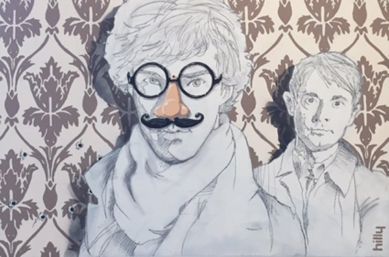 The wallpaper at 22b Baker Street