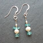 Blues and Pearls / Handmade silver, pearl and semi-precious gemstones.