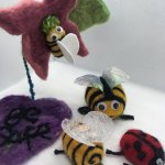 Bees and Ladybugs Felting Garden Workshop