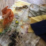 Bundle dyeing using natural dyes @ Bagshaw Museum