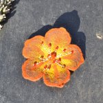 Embroidered brooch making