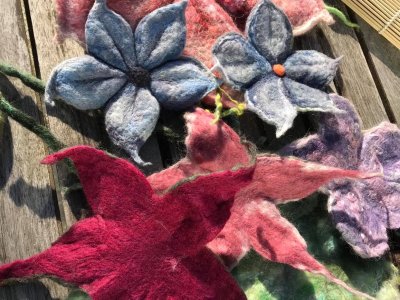 Giant Flower Felting Workshop at Colne Valley Museum