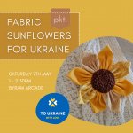 Make a Fabric Sunflower for Ukraine