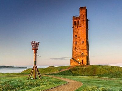 Queen's Platinum Jubilee: Beacon Lighting at Castle Hill