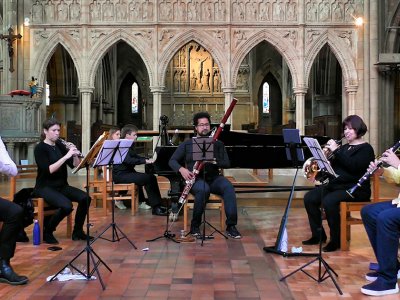 Riverside Winds quintet at Holmfirth Arts Festival event
