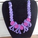 Rolled Felt Necklace