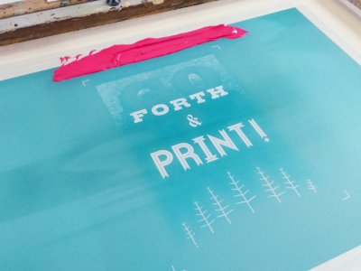 Screen Printed Posters weekend course at WYPW