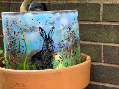 SS '22 - Fused Glass Garden Lamp MORNING