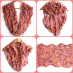 Flowery Infinity Scarf