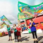 Holmfirth Arts Festival Banner Parade