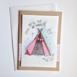 those who wander greeting card