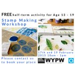 book your place on our FREE Half-term Stamp Making Activity