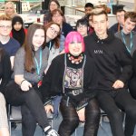 Fashion icon swaps runway for Kirklees College hallways