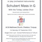 Come and Sing or Play - Schubert Mass in G