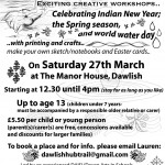 Dawlish Art Hub creative workshop at the Manor House, Dawlish