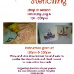 Stencilling Drop in Workshop with Mary Elms