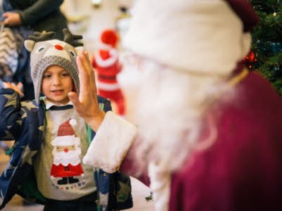 Visiting Father Christmas at Greenway