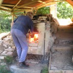 Anagama kiln firing