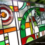 Bevel & Jewel stained glass window