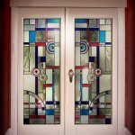 Bevel & Jewelled door glass