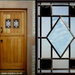 Bevel glass windows enhance this stable door.