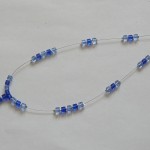 blue necklace