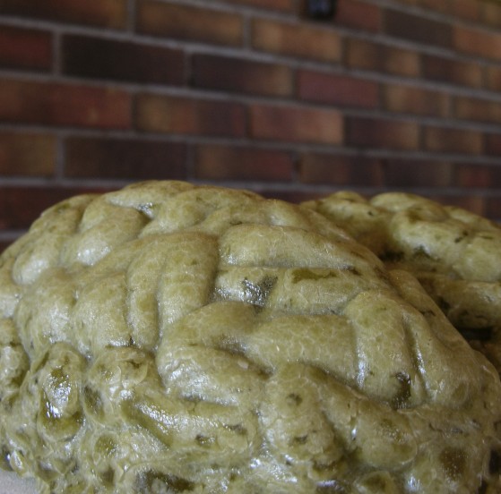 Detail of Brain on a Bar Stool: Left Something Behind? (2008)