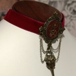 Burgundy Velvet Choker