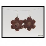 Copper Daisy Earrings. 2