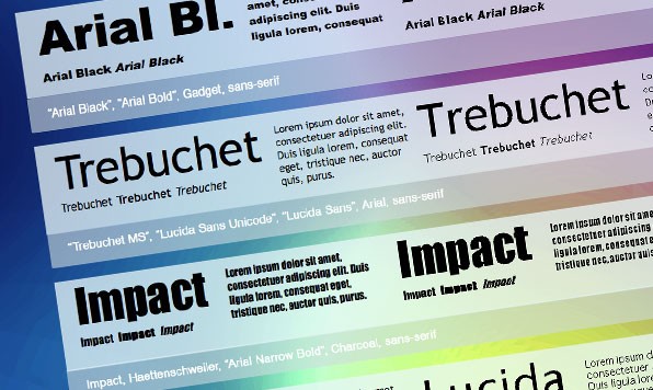 Detail from 'Web Safe Font Cheat Sheet'