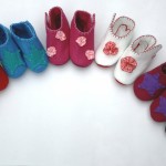 Felt baby shoes