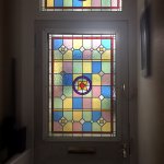 Front door and fanlight window