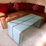 Glass coffee table design